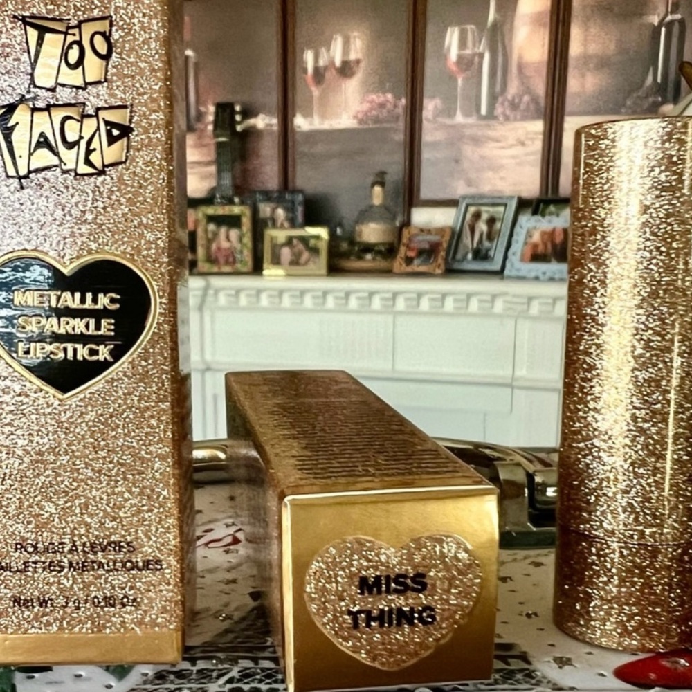 Too Faced Miss Thing Gold Lipstick